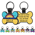 thumbnail image 1 of Silicone Quiet Pet ID Tag - Blue with Customizable Engraving, Durable & Scratch-Resistant Design, for Dogs Cats of All Breeds, Ideal for Outdoor Adventures Daily Walks, 1 of 6