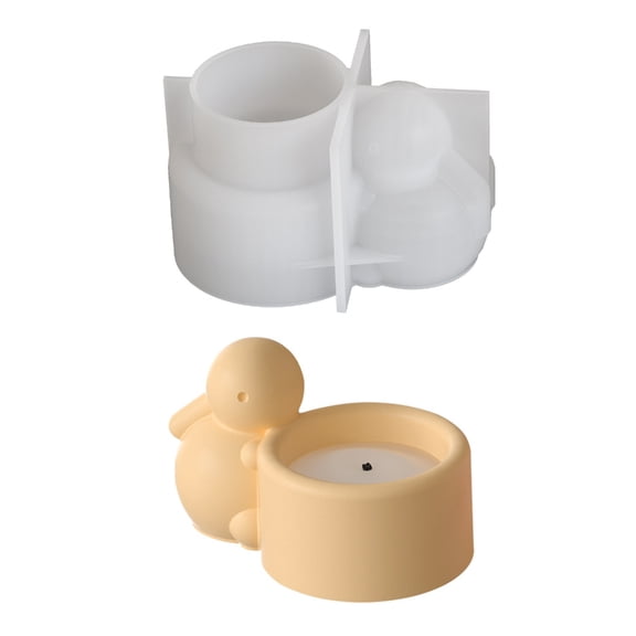 Silicone Rabbit Candle Base Mold Crafting Silicone Mold Silicone Texture for Home Decoration and Holiday Gift Making