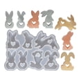 thumbnail image 1 of Silicone Rabbit Mold With Heart Cutout For Resin Crafts And Plaster Decorations, 1 of 8