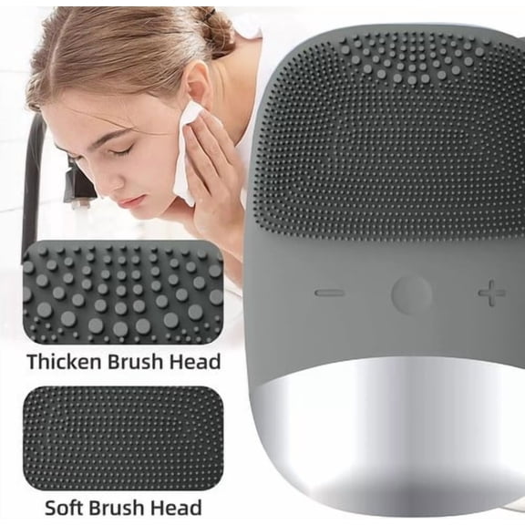 Silicone Rechargeable Electric Face Cleansing Brush Skin Massager Waterproof
