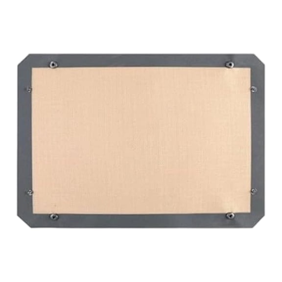 Silicone Rectangular Baking Mat, Half Sheet Baking Mat for Oven, Reusable & Nonstick Bakeware Mats for Cookies, Macarons, Bread, Dishwasher Safe, Heat Resistant, 16.5" x 11.6", Beige/Gray,1pc