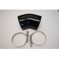 thumbnail image 1 of Silicone Reducer hose 45° 3" COUPLER Black+clamp, 1 of 1