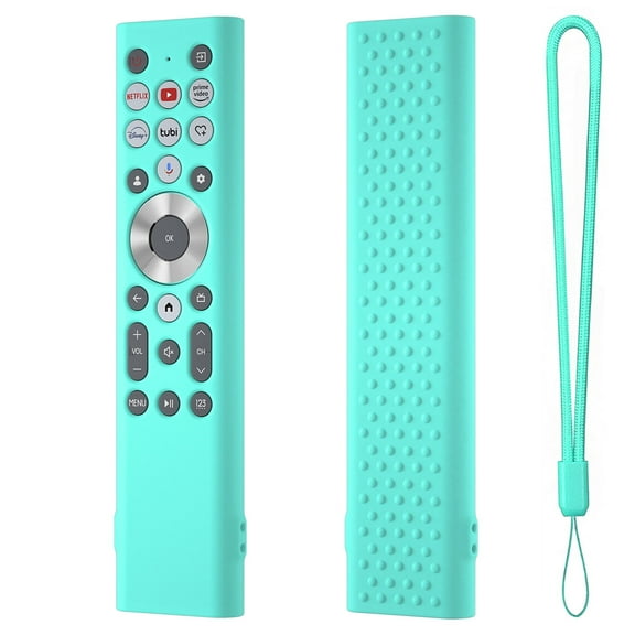 Silicone Remote Case Protective Cover Sleeve for Hisense ERF6A80 ERF6G80H ERF6F80H for Hisense Class A7 U8 Series 4K for Google TV Remote Anti-Slip Soft Skin Protector with Lanyard
