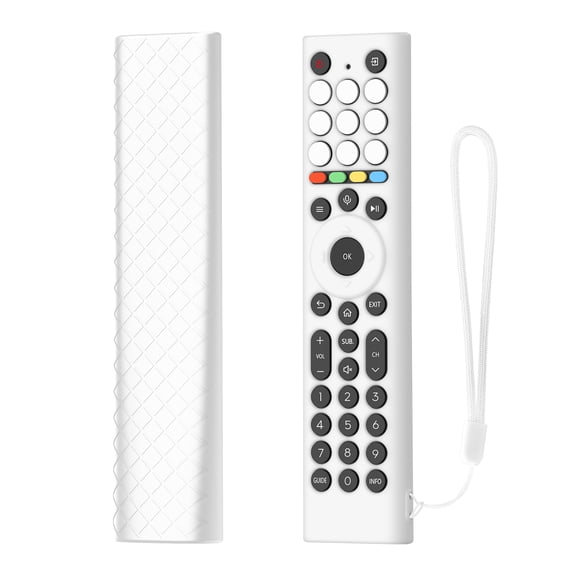 Silicone Remote Control Cover for HISENSE ERF2K38H, Anti-scratch Shockproof TV Remote Skin Holder Skin with Lanyard, Comprehensive Protection, Anti-slip texture