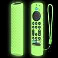 thumbnail image 1 of Silicone Remote Cover For Fire TV-4 Alexa Voice  Remote Controller Drop Proof Lightweight Anti Slip Cases Shockproof Protective Sleeve Shell with Lanyard Lightweight Glow in The Dark, 1 of 7