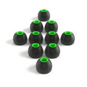 Silicone Replacement Earbud Tips, Noise Isolation in-Ear Buds - 10 Pack Large Gels