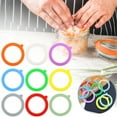 thumbnail image 1 of Silicone Replacement Gasket, Airtight Rubber Seals Rings for Mason Jar Lids, Leak-Proof Canning Silicone Fitting Seals for Glass Clip Top Jars Yellow 9*9 (cm) by Toyeng, 1 of 9