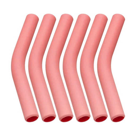 Silicone Replacement Tips for Metal Straws - BPA-Free Food Grade, Universal Fit for 5/16 (8mm) Straws Flex Elbow Design for Comfort
