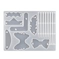 thumbnail image 1 of Silicone Resin Molds DIY Hair Pin Casting Mold Set Kit Hair Clip Molds Jewelry Molds Hairpin for Keychain Bookmark, 1 of 4