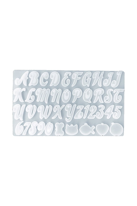 Silicone Resin for Jewellery Pendant Making Resin Casting Tool Letter Number for Keychain Keychain