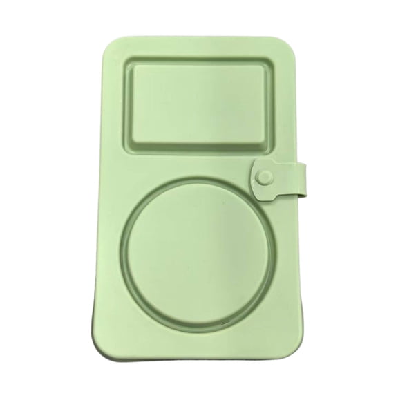 Silicone Reusable Snack Containers with Lids, Double Compartment Leak-Proof Snackle Box for Salad Dressing, Meal Prep Containers for Travel, School, Office
