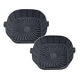 thumbnail image 1 of Silicone Reusable for 1-2 Air Fryers, 1/2/3 PCS Square Non-Stick Reusable Small Airfryer Liner Silicone Pot Bowl Tray Air Fryer Accessories., 1 of 3
