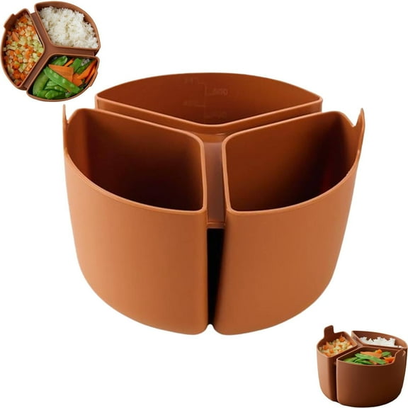 Silicone Rice Cooker Divider Rice Cooker Compartment Slow Basket Liner Silicone Slow Cooker Grade Silicone Dividers Perfect For Cooking Preparation,Kitchen Utensils