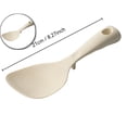 thumbnail image 1 of Silicone Rice Paddle, Rice Spoon Paddle for Rices Cooker, Kitchen(Beige), 1 of 4