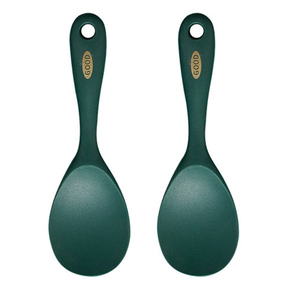 Silicone Rice Paddle Spoon Set of 2,Non Stick Heat Resistant Kitchen Gadge,Rice Cooker Spoon,Works for Rice