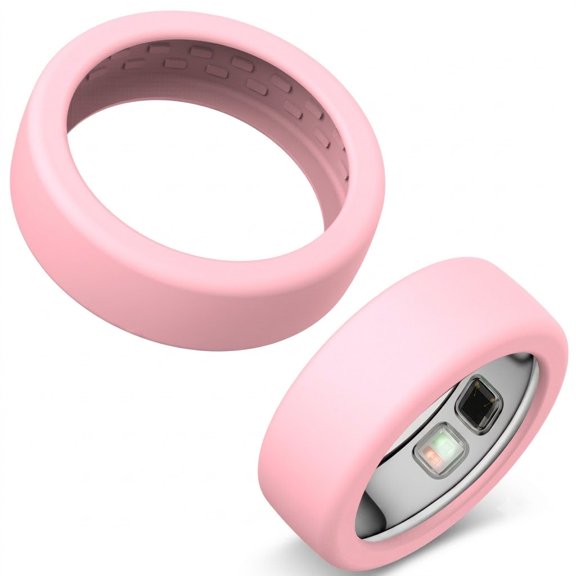 Silicone Ring Protector Cover 2-Pack, Scratch-Resistant Guard for Smart Rings, Sizes 6-13