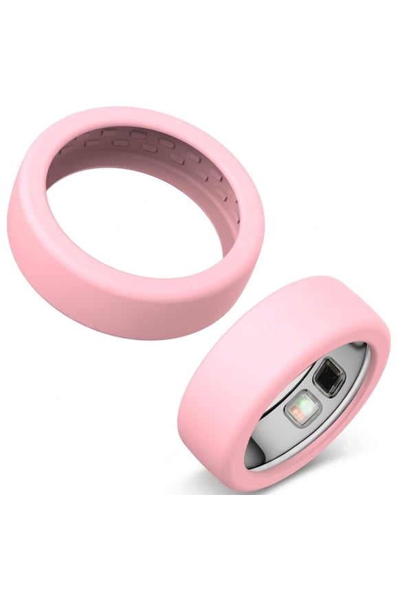 Silicone Ring Protector Cover 2-Pack, Scratch-Resistant Guard for Smart Rings, Sizes 6-13