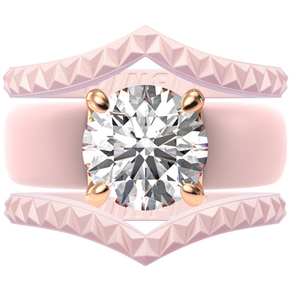 Silicone Ring Stackable Set – 7mm Round Solitaire CZ | Patented Design - GlowStone Collection