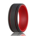 thumbnail image 1 of Silicone Ring for Men - Duo Collection 2 Thin Lines, 1 of 3