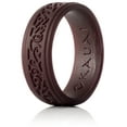thumbnail image 1 of Silicone Rings Elegant, Comfortable, Engagement Wedding Marriage Bands for Men & Women Non Conductive Rubber Metal Free Ring, Jewelry, Anniversary, Sports, Gym, Work, Medical Grade Silicone, 1 of 9