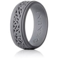 thumbnail image 1 of Silicone Rings Elegant, Comfortable, Engagement Wedding Marriage Bands for Men & Women Non Conductive Rubber Metal Free Ring, Jewelry, Anniversary, Sports, Gym, Work, Medical Grade Silicone, 1 of 9