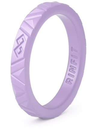 Cosmic Purple Breathable Silicone Ring for Women and Men