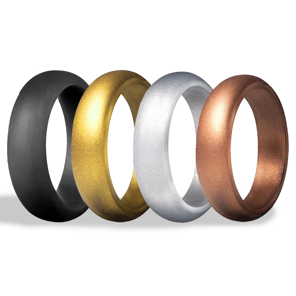 Silicone Rings for Women Breathable Rubber Wedding Ring Silicone