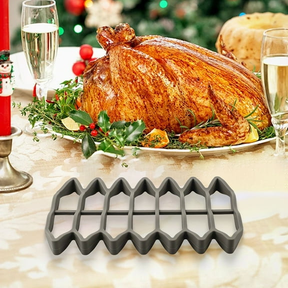 Silicone Roasting Racks Easy-Clean Cooling Rack For Cooking Baking Gray YIWEI