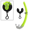 Scuba Choice Semi-Dry Silicone Snorkel With Splash Guard - 16 Inch Adult Snorkeling Gear, Silver Grey 2 thumbnail image