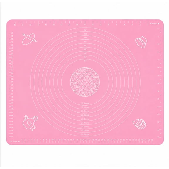 Silicone Rolling Mat for Baking, 15.7 x 19.7 Inch Pastry Mat for Dough, Fondant, Icing and Cookie Prep, TIKA