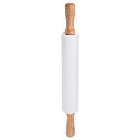 Silicone Rolling Pins for Baking 43cm x 5.2cmfor Fondant Dough Pizza, White