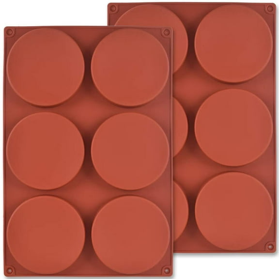 Silicone Round Cake Molds,4 Inch Silicone Molds for Baking Layer Cake,Resin Coasters,Eggs Pie,Handmade Soap - 4"