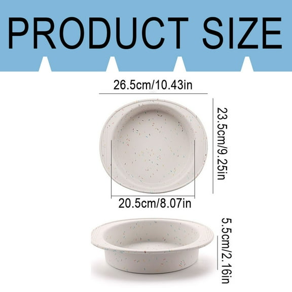 Silicone Round Cake Pan – Nonstick Silicone Springform Pan For Baking Cheesecakes, Layered Cakes, And Desserts