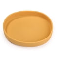 thumbnail image 1 of Silicone Round Dinner Plate,High Rim Non-Slip Deep Tray for Kitchen Counter Dining Room Home Party,Yellow, 1 of 4