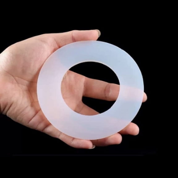 Silicone Rubber Flat Gaskets Outer Dia 12mm-30mm White Food Grade Silicon O Rings Seal Washers Ring - (Size: 219x268x3mm 1pcs)