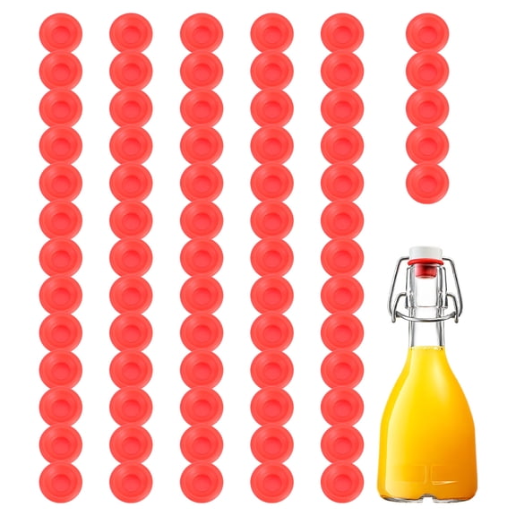 Silicone Rubber Gaskets Washer, 70 Pcs for Swing Flip Bottle Hat