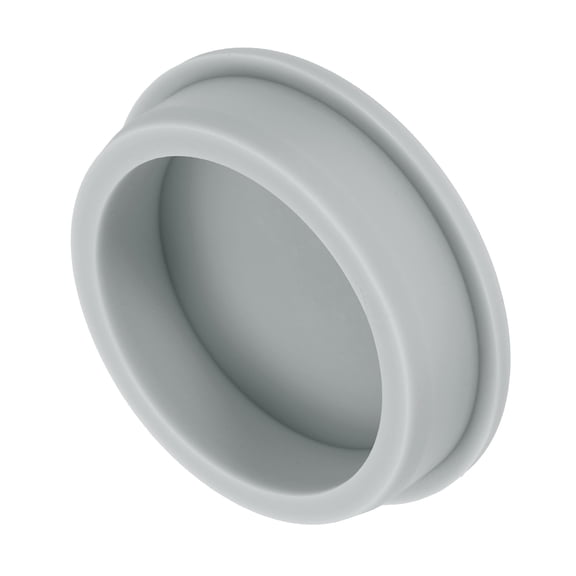 Silicone Rubber Plug, High Temp Round Hole Plug Waterproof Rubber Stopper Pipe End Caps Fit 63.6mm/2.5" for Bathtub Bottle Sealing, Grey