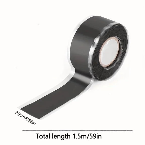 Silicone Rubber Repair Tape, Water-Resistant Self-Adhesive Insulating Wrap for Wires, Hoses, and Pipes
