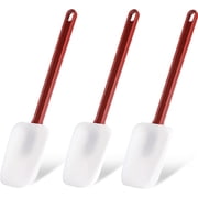Silicone Rubber Spatula and Spoon Rubber Spatula Set of 3, High Heat Spoon, Commercial for Cooking 3 Spoonula9.5 Inches