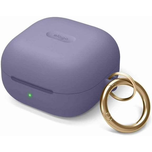 Silicone Samsung Galaxy Buds 2 Pro Case (2022) / Galaxy Buds 2 Case (2021) / Galaxy Buds Pro Case (2021) / Galaxy Buds Live Case (2020) [US Patent Registered] [Lavender Grey]