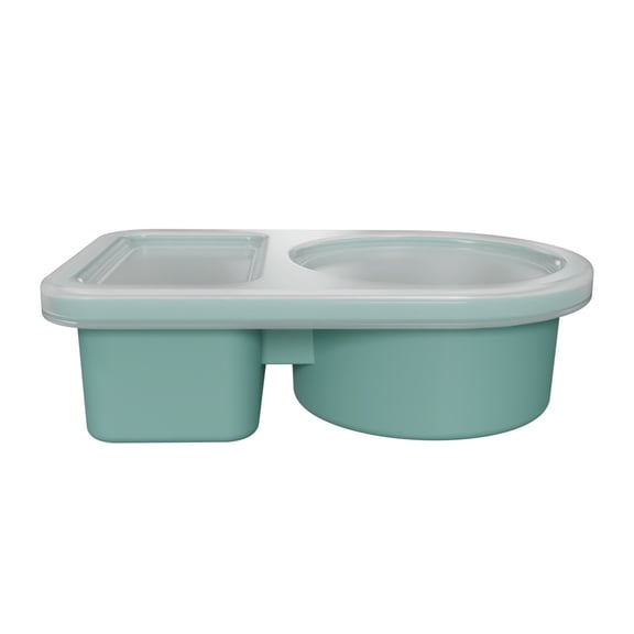 Silicone Sauce Container, Green with Lid, 1 Pack, Sealed Container for Dipping Sauce Condiment Snack