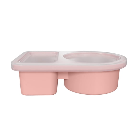 Silicone Sauces Container Double Compartment Seasoning Container Container Portable Dispenser with Lidfood Grade Snack Container Container Double Compartment Seasoning Container Co