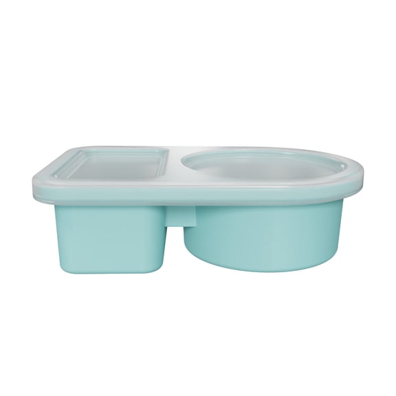 Silicone Sauces Container Silicone Double Compartment Seasoning Container Sauces Container Portable Dispenser with Lidfood Grade Silicone Snack Container