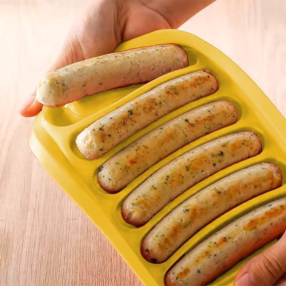 Silicone Sausage Mould Set for Homemade Meat Processing - Steamable Baking Mold for Kid's Food Supplement - Nonstick Silicone Hot Dog Press for Kitchen Cooking - Compact Portable DIY Sausage Maker