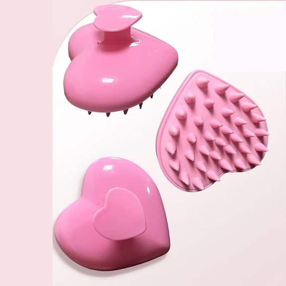Silicone Scalp Massage Comb - Gentle Hair Cleaning Brush for All Hair Types