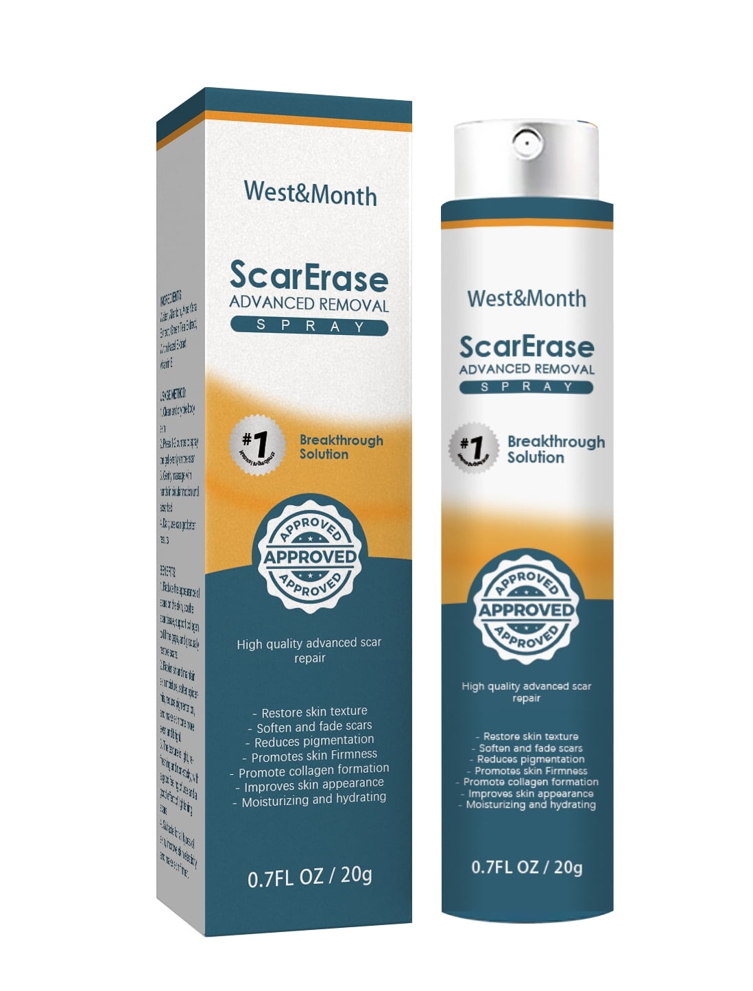 Silicone Scar Gel, 100 MedicalGrade, Helps Improve Size, Color & Texture of Hypertrophic