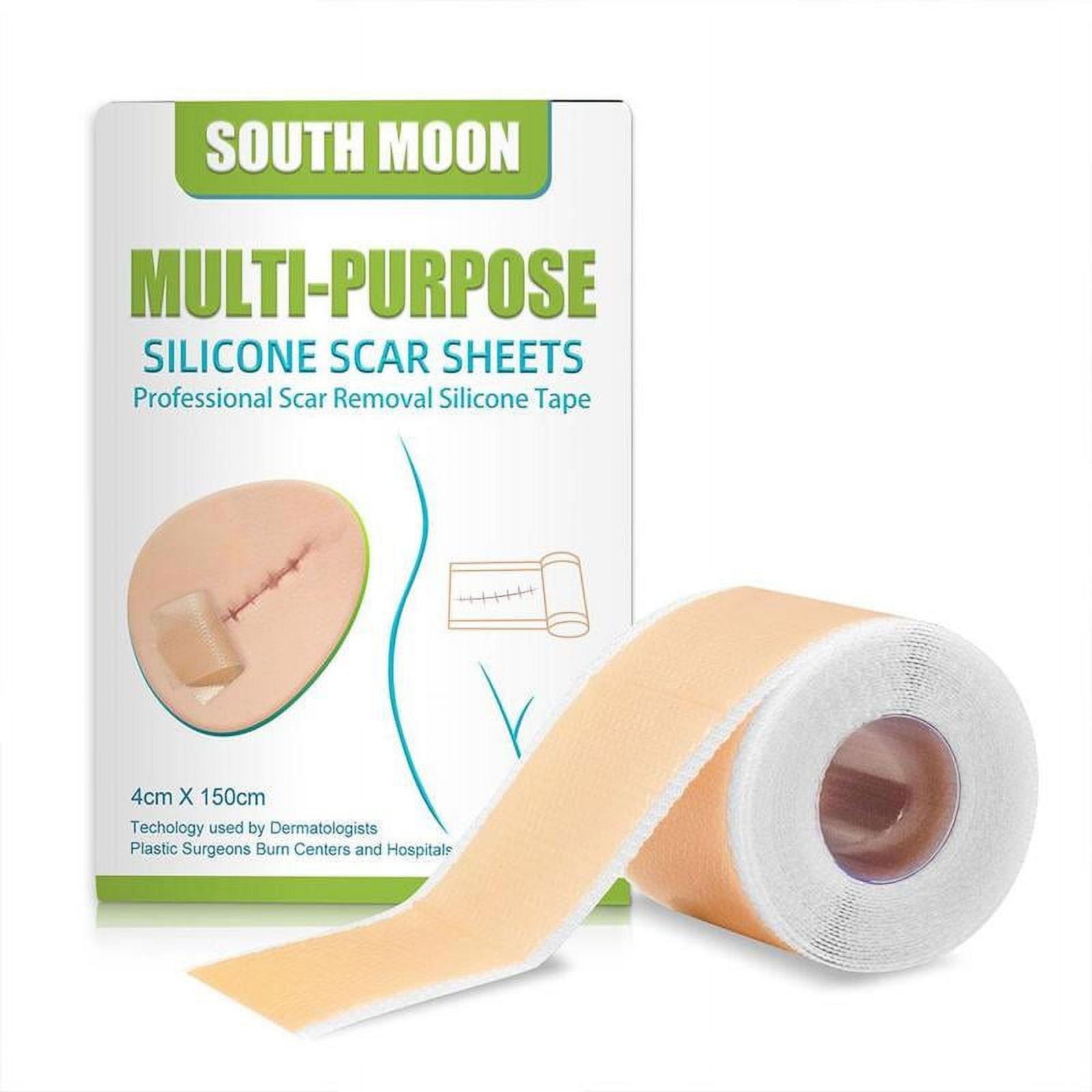 Silicone Scar Removal Sheets, Professional Gel Strips for Scars Caused by  C-Section, Surgery, Burns, Injuries Acne, and Stretch Marks Patch Away