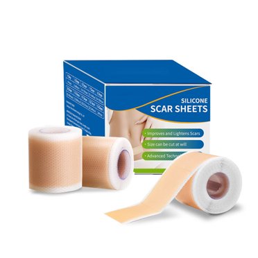 Vernargoo Silicone Scar Sheets – 1.6" X 120" Roll (3M) Beige Scar Tape For Surgical Scars, C-Section, Burns – Reusable, Self-Adhesive