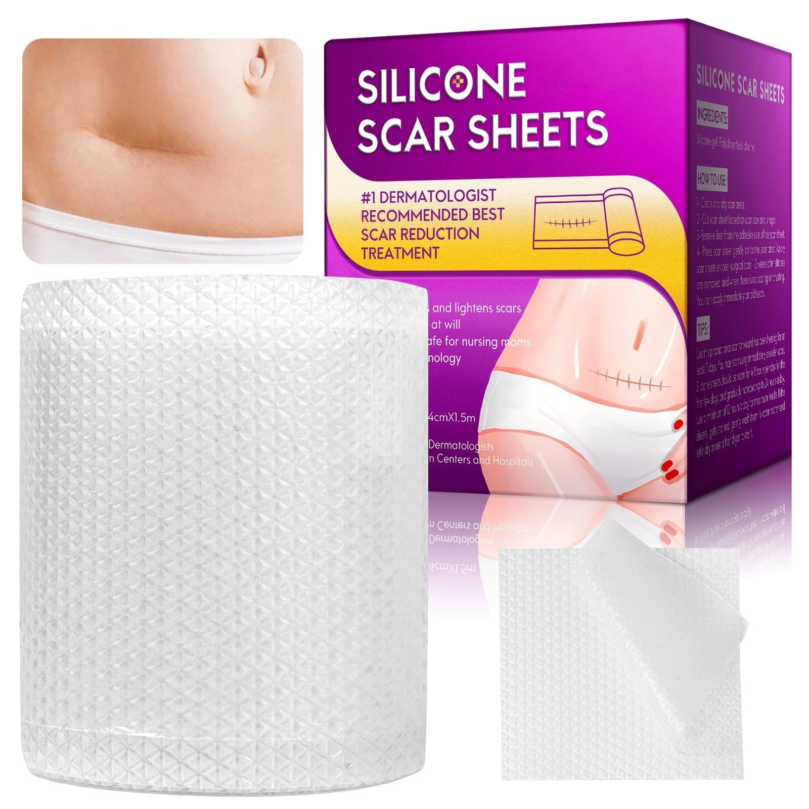 Silicone Scar Sheets Transparent Scar Tape | Silicone Scar Tape Roll ...