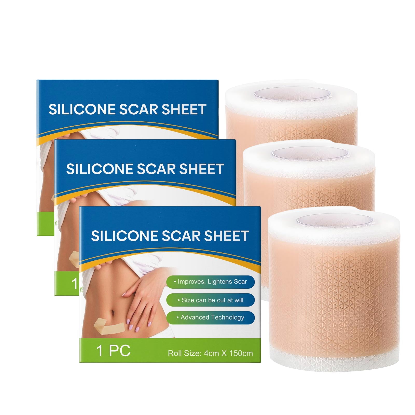 Silicone Scar Sheets for Women, Reusable Scars Tape Roll, C-Section ...